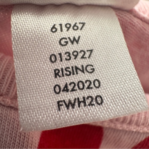 Hanna Andersson Red Hearts Pink Flutter Sleeve Sundress 140cm, US 10 - Picture 5 of 6